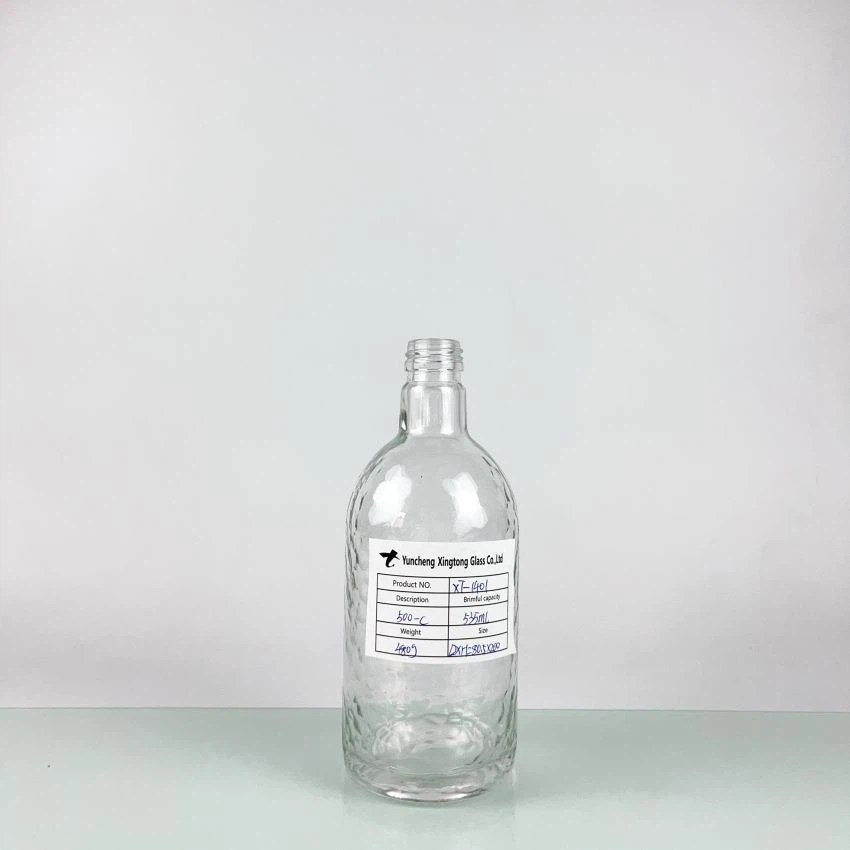 500ml 480g Factory Vodka Glass Bottles Wholesale in China