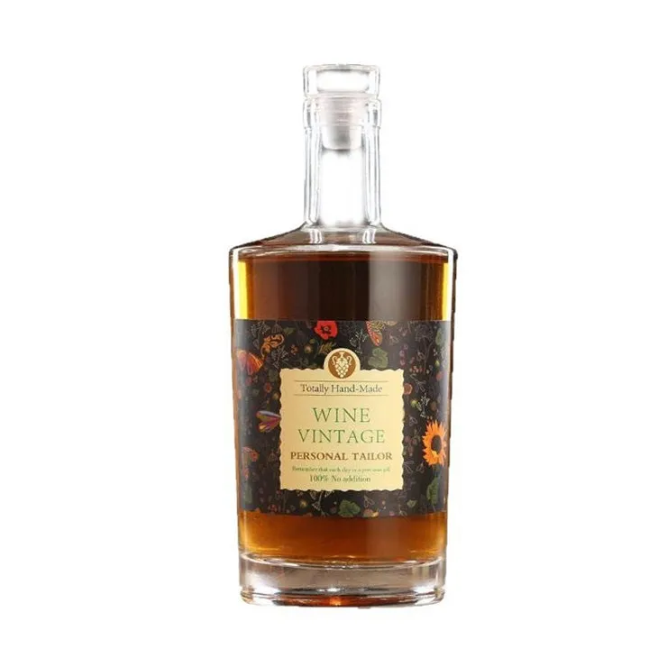 Bottiglie di vino di frutta per vendite dirette in fabbrica: bottiglie di vino in vetro da 100 ml, 200 ml, 375 ml, 500 ml, 700 ml, 750 ml