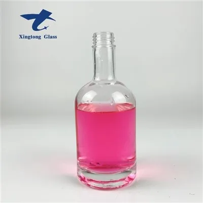 Bottiglie di vetro a vite tonda da 375 ml